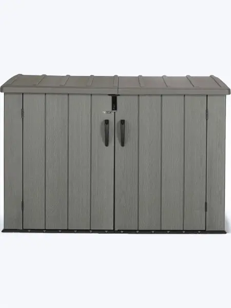 Пластиковый шкаф для улицы LifeTime Wood Look 2100L, 60212