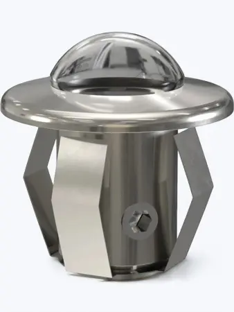 Комплект насадок Cariitti CR-05, хром, 6 штук, прозрачная линза, 1532617