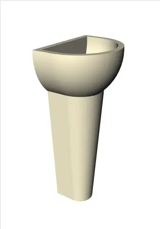 Курна армированная с пьедесталом КП-3 440х300х700мм