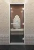 Стеклянная прозрачная дверь DoorWood для хамам, 700 х 1900 мм с коробкой
