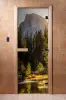 Дверь для сауны DoorWood с фотопечатью А90, 800мм х 1900мм, без порога, коробка ольха