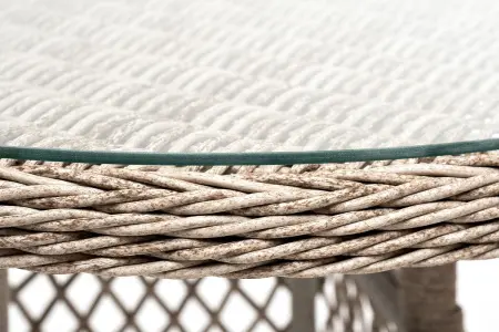 Комплект садовой мебели из искусственного ротанга 4SiS Эспрессо–80 R (стол и 2 кресла), бежевый цвет