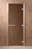 Дверь DoorWood бронза матовая Теплая Ночь для сауны , 700 х 1900 мм, без порога, коробка хвоя