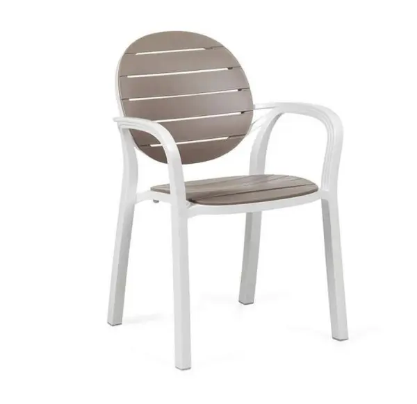 Кресло пластиковое Nardi Palma, white/biege