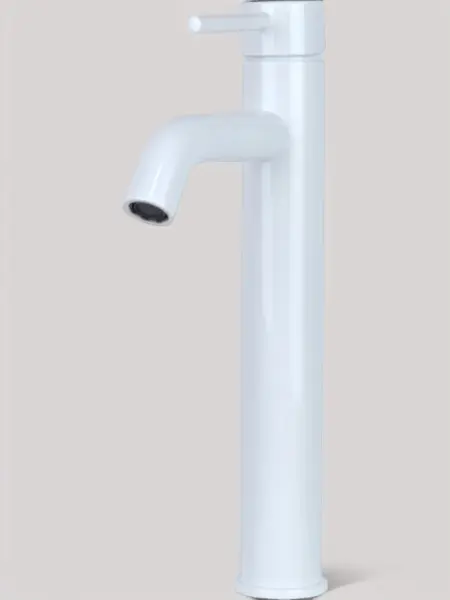 Смеситель для раковины из латуни Scandi, цвет белый глянцевый, 1452W