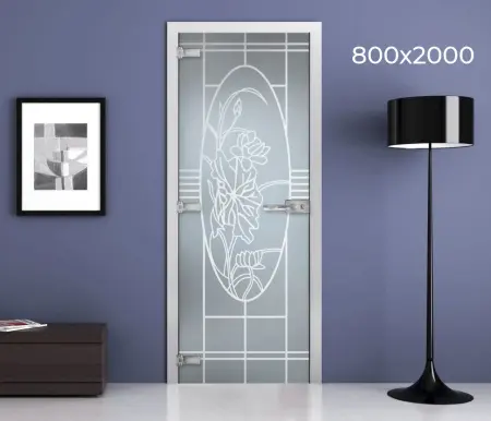 Дверь стеклянная межкомнатная MaybahGlass Classic-1 SCMG07-02, матовая (800х2000)