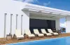 Пластиковое кресло шезлонг Siesta GS 1009, brown коричневыйЮ 187 x 73 x 44 см