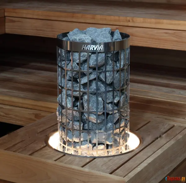 Электрическая печь Harvia Cilindro PC90E Steel, с выносным пультом Germes WiFi в интернет-магазине WellMart24.com