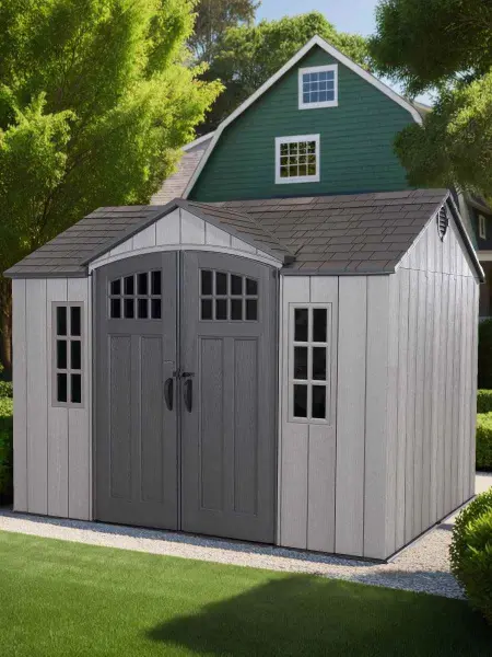 Сарай пластиковый LifeTime WoodLook 299х238 см, 60334