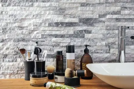 Панель Pharaon Classic кварцит бело-серый 150х600х10-20мм (уп 7 шт)