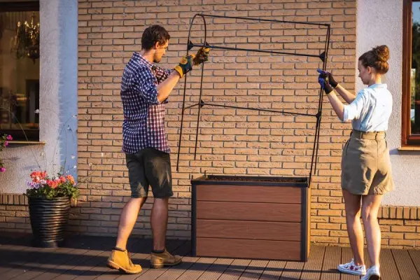 Грядка-теплица для растений Keter Maple Green House, grey