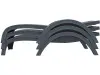 Пластиковое кресло шезлонг Siesta GS 1009, anthracite черное 187 x 73 x 44 см