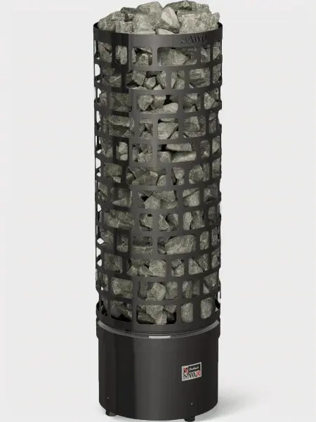 Электрическая печь Sawo Aries Round ARI3-90Ni2-BL-P-C, Black, без пульта в интернет-магазине WellMart24.com