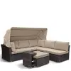 Комплект садовой мебели из искусственного ротанга AFM-320B Brown