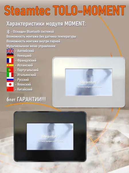 Парогенератор Steamtec MOMENT-180 18,0кВт с пультом управления