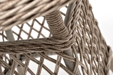 Комплект садовой мебели из искусственного ротанга 4SiS Эспрессо–80 R (стол и 2 кресла), бежевый цвет