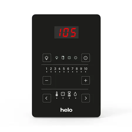 Электрическая печь Helo Himalaya 105 WT Pure 2.0, с выносным пультом в комплекте, цвет-хром в интернет-магазине WellMart24.com