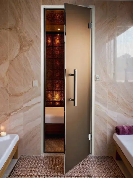 Дверь для турецкой парной GRANDIS GS 8x20 (780мм х 1990мм), стекло бронза матовая