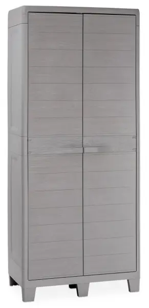 Пластиковый шкаф Toomax Woody's XL (4 полки), серый