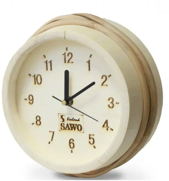 Часы деревянные Sawo 531-А, вне сауны