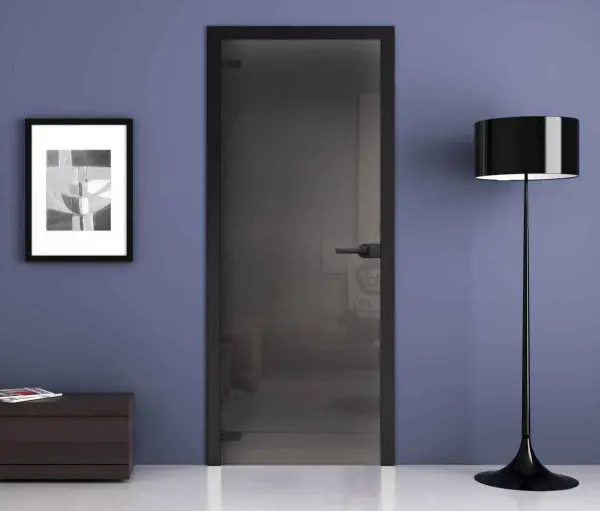 Дверь стеклянная межкомнатная MaybahGlass Classic BC05, 600х2000, серое