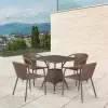 Комплект садовой мебели из искусственного ротанга T197BT/Y137C-W56 Light Brown 4Pcs
