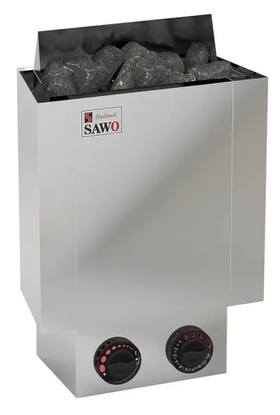 Электрическая печь для сауны Sawo Nordex Mini NRMN-30NB-Z управление на корпусе в интернет-магазине WellMart24.com