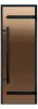 Дверь для сауны Harvia Legend STG D82101ML, 790мм х 2090мм, без порога, бронза, коробка сосна