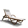 Шезлонг-лежак "Malta" AFM-511C White 201х82x77 см. 