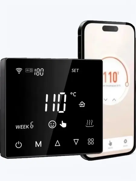 Пульт управления Гермес Wi-Fi для элeктрoкaмeнки до 15 кВт, сенсорный