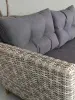 Комплект плетеной мебели из искусственного ротанга AFM-605G Grey, серый цвет - 3хместный диван, журнальный столик и 2 кресла