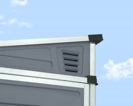 Сарай пластиковый Palram Skylight Pent 4x6' ft, dark grey