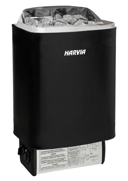 Электрическая печь Harvia SteelTop M80 Black со встроенным пультом в интернет-магазине WellMart24.com