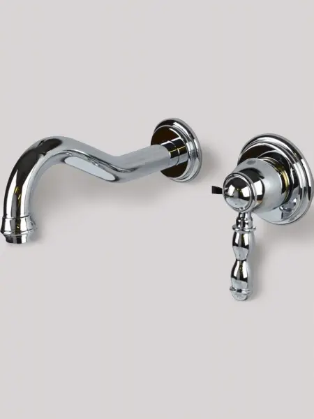Смеситель настенный из латуни Tiffany, цвет хром, 1920CR