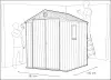 Сарай пластиковый Keter Darvin 6x8' ft, graphite