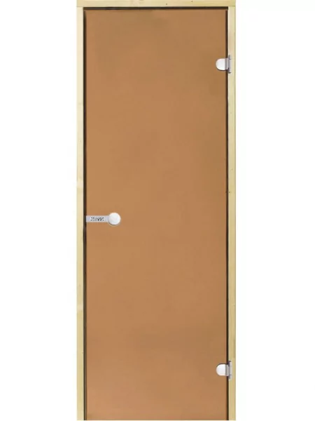 Дверь для сауны Harvia D71901L, 690мм х 1890мм, без порога, бронза, коробка ольха