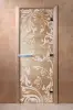 Дверь для сауны DoorWood Венеция, 200х80 см, без порога, прозрачная, коробка ольха