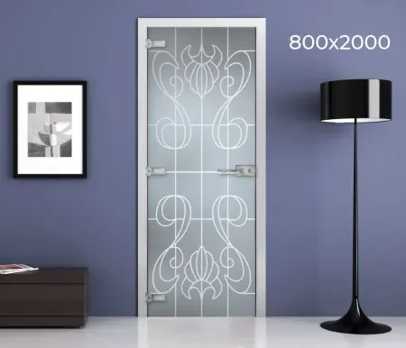 Дверь стеклянная межкомнатная MaybahGlass Classic-1 SCMG02-02, матовая (800х2000)