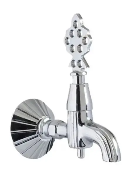 Кран латунный для хамама, цвет хром, 132