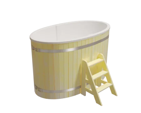 Купель композитная овальная PolarSpa K98S 0,98Х1,75 H=1,1 (сосна натуральная)