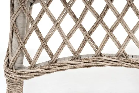 Комплект садовой мебели из искусственного ротанга 4SiS Эспрессо–80 R (стол и 2 кресла), бежевый цвет