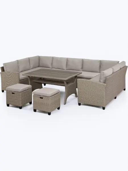 Комплект садовой мебели из искусственного ротанга AFM-370B Beige