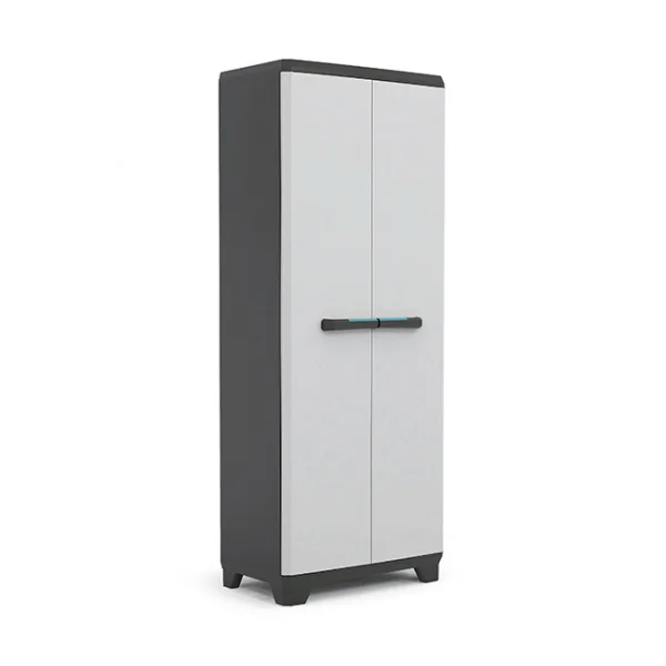 Пластиковый шкаф Keter Linear Tall Cabinet, black-grey, 17206640