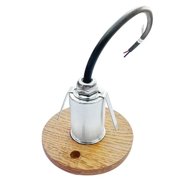 Светодиодный точечный светильник Steam & Water, цвет алюминий, дубовая накладна