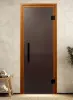 Дверь для сауны DoorWood Favorit Black, 700мм х 1900мм, без порога, графит