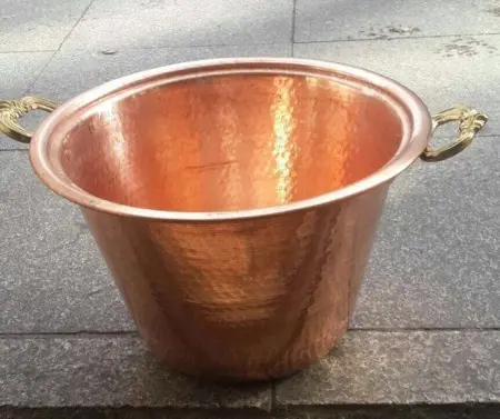 Чаша для получения пены медная, ЕМ-8, диаметр 29 см 