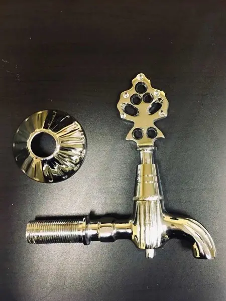 Кран латунный для хамама, цвет хром, 132