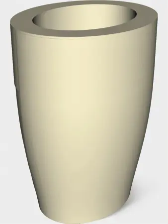 Курна армированная с пьедесталом КП-6 450х335х750мм