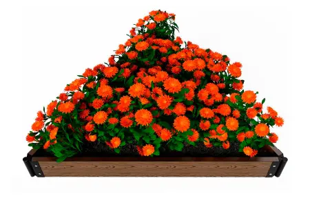 Доска Holzhof для грядок, клумб, цветочниц 2950х150х25мм, коричневый.