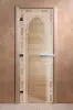 Дверь для сауны DoorWood Восточная Арка, 700 х 1900 мм, без порога, прозрачная, коробка ольха